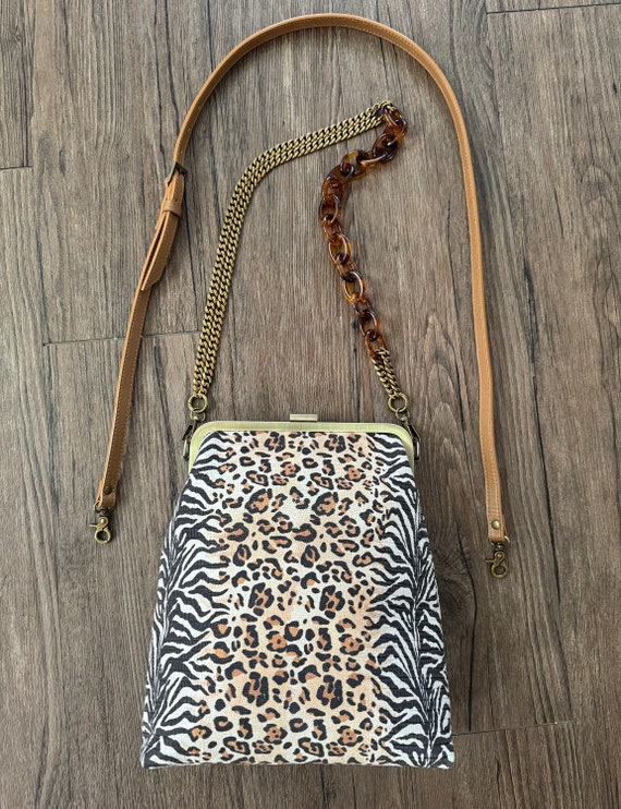 Leopard Pattern Print, Genuine Embossed Leather  … - image 7