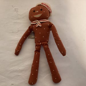 Vintage Mister Salty Brown pretzel man NABISCO Plush Character