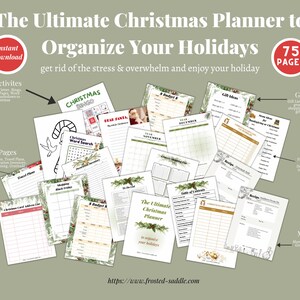 Christmas Planner Printable, Instant Download, PDF, Digital Print, Holiday Organizer, Ultimate Planner, Christmas Organizer, Holiday Planner