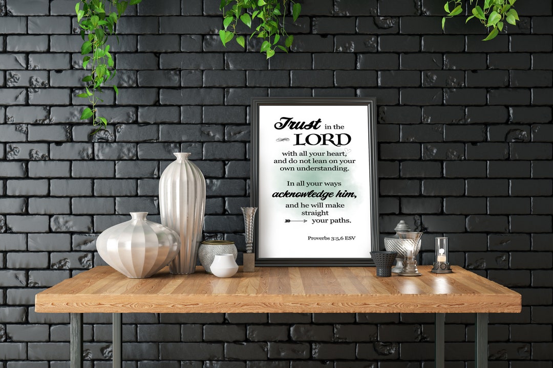 SCRIPTURE Wall Art Printable, Inspirational Wall Art, Instant DOWNLOAD ...