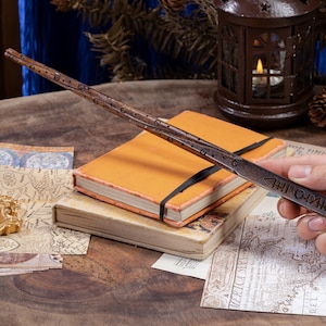 Sirius Black Wood Witch Wand, BeautifulHand-carved magic wand | Wand for Halloween | Suitable Cosplay And Collection