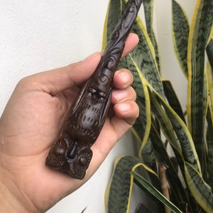 Owl wooden wands, Handmade wooden wands, Wood wand, Wizard wand, wooden wand, Gift for Halloween.