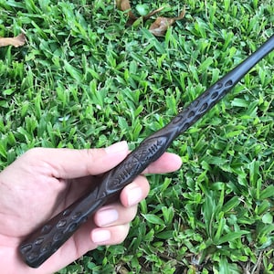 Viking Wooden Wizard Wand, Hand-Carved Wooden Wands, Handmade beautiful magic wand, Ideal as a gift for a novice wizard