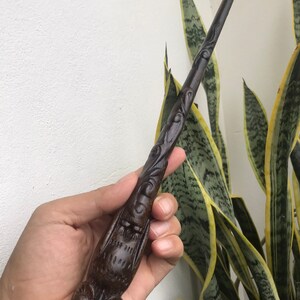 Owl wooden wands, Handmade wooden wands, Wood wand, Wizard wand, wooden wand, Gift for Halloween. bild 2