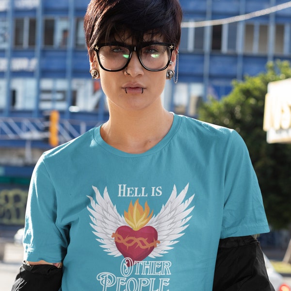 Hell Is Other People T-shirt - Unisex Jersey T-shirt met korte mouw