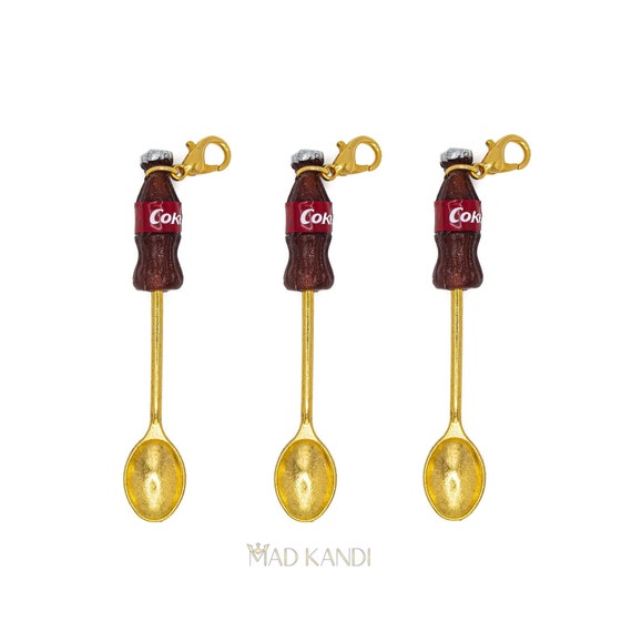 Share Some Coke Spoons Gold Coca Cola Micro Spoon Charm Etsy
