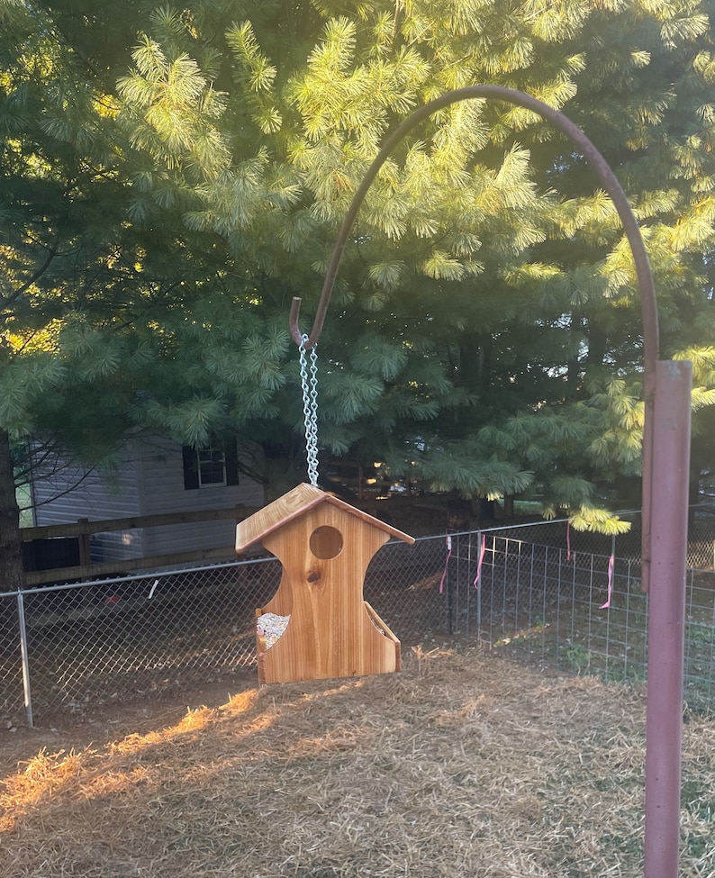 Handmade Cedar Bird Feeder Etsy