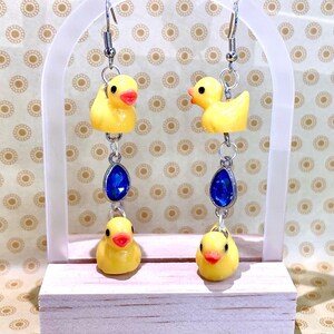 Double Ducky Dangle Earrings