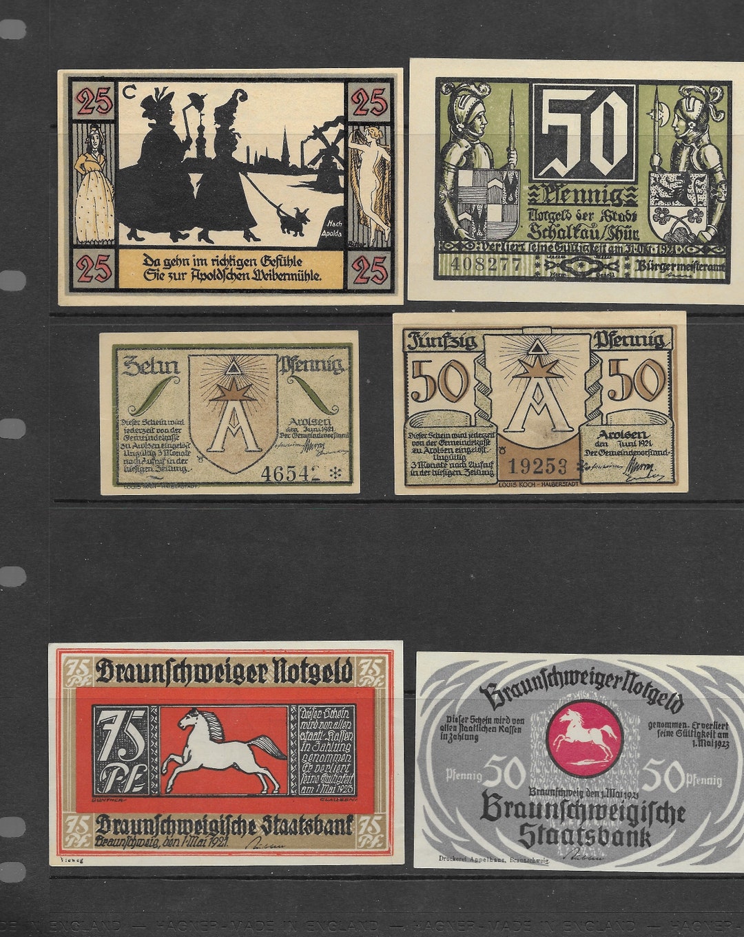 Germany 1920's Notgelt Notes - Etsy