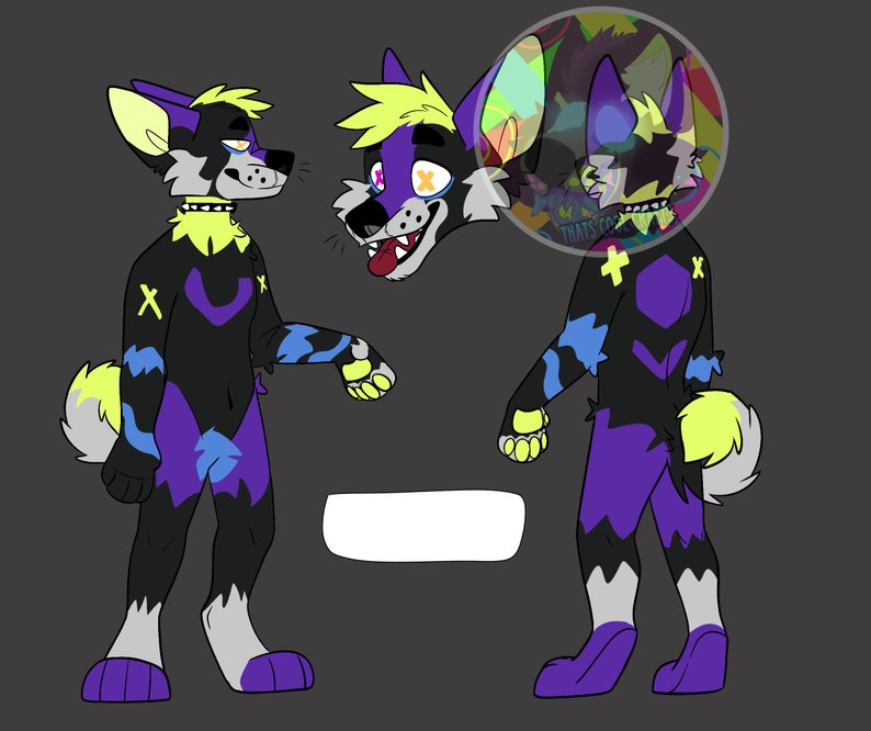 Furry Adoptable OC Anthropomorphic Character Canine - Etsy Australia
