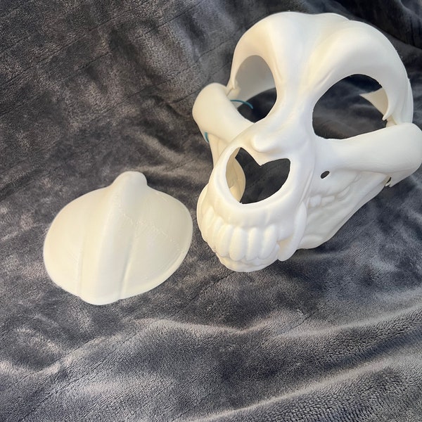 Toony Skull Dog Mask Etsy