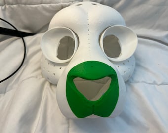 Base de disfraz de pantera de alta calidad impresa en 3D con mandíbula móvil