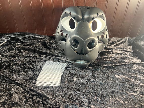 Mad Hyena Fursuit Base Teeth Eyes Nose and Mesh and Eyelids - Etsy