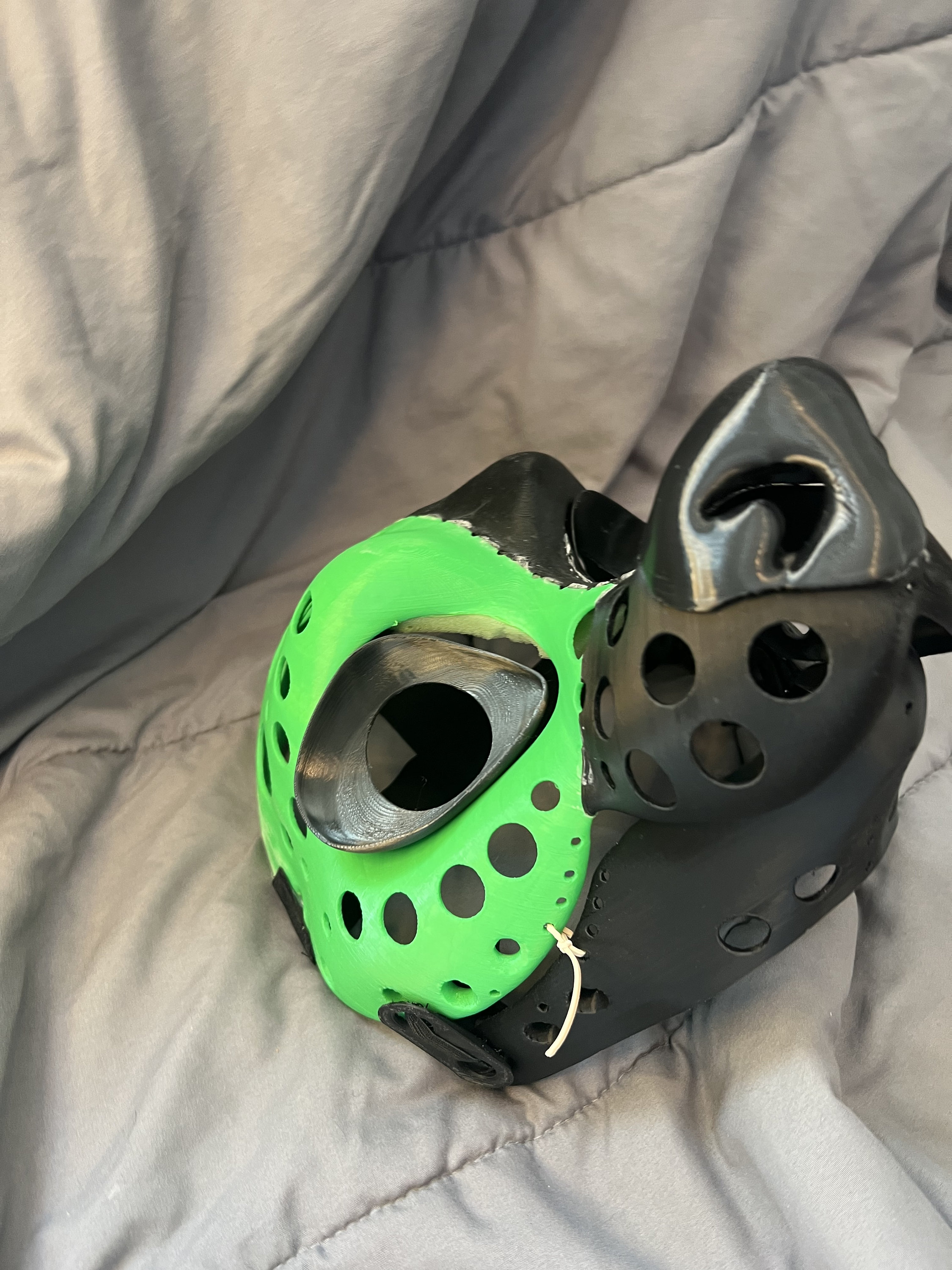 3d Printed Hyena Fursuit Head Base With Moveable Jaw, Eyes, Teeth