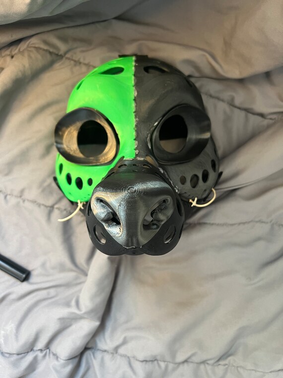 3d Printed Hyena Fursuit Head Base With Moveable Jaw, Eyes, Teeth
