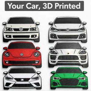 Your Car 3D Printed | Custom Car Outline | Personalised Car Lover Gift
