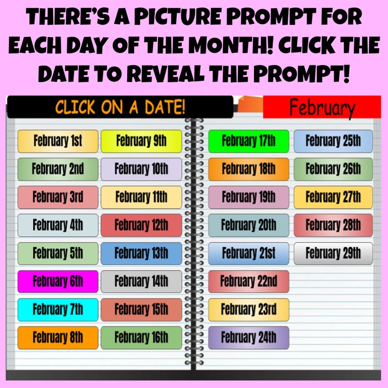 4th Grade Writing Picture Prompts & Story Starters BUNDLE 2 January May image 3