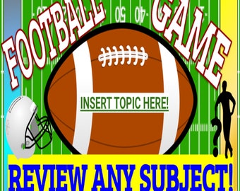 Football Teaching Review Game on Google Slides!    Use Template For All Subjects!