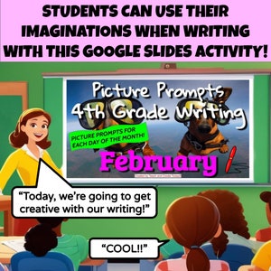 4th Grade Writing Picture Prompts & Story Starters BUNDLE 2 January May image 2