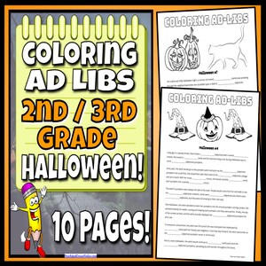 Halloween Malvorlagen: Kreatives Schreiben für Kinder (PDF Printables)