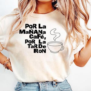 UNISEXE Bad Bunny PNG/ Por la manana cafe Por la tarde ron / Café puis rhum
