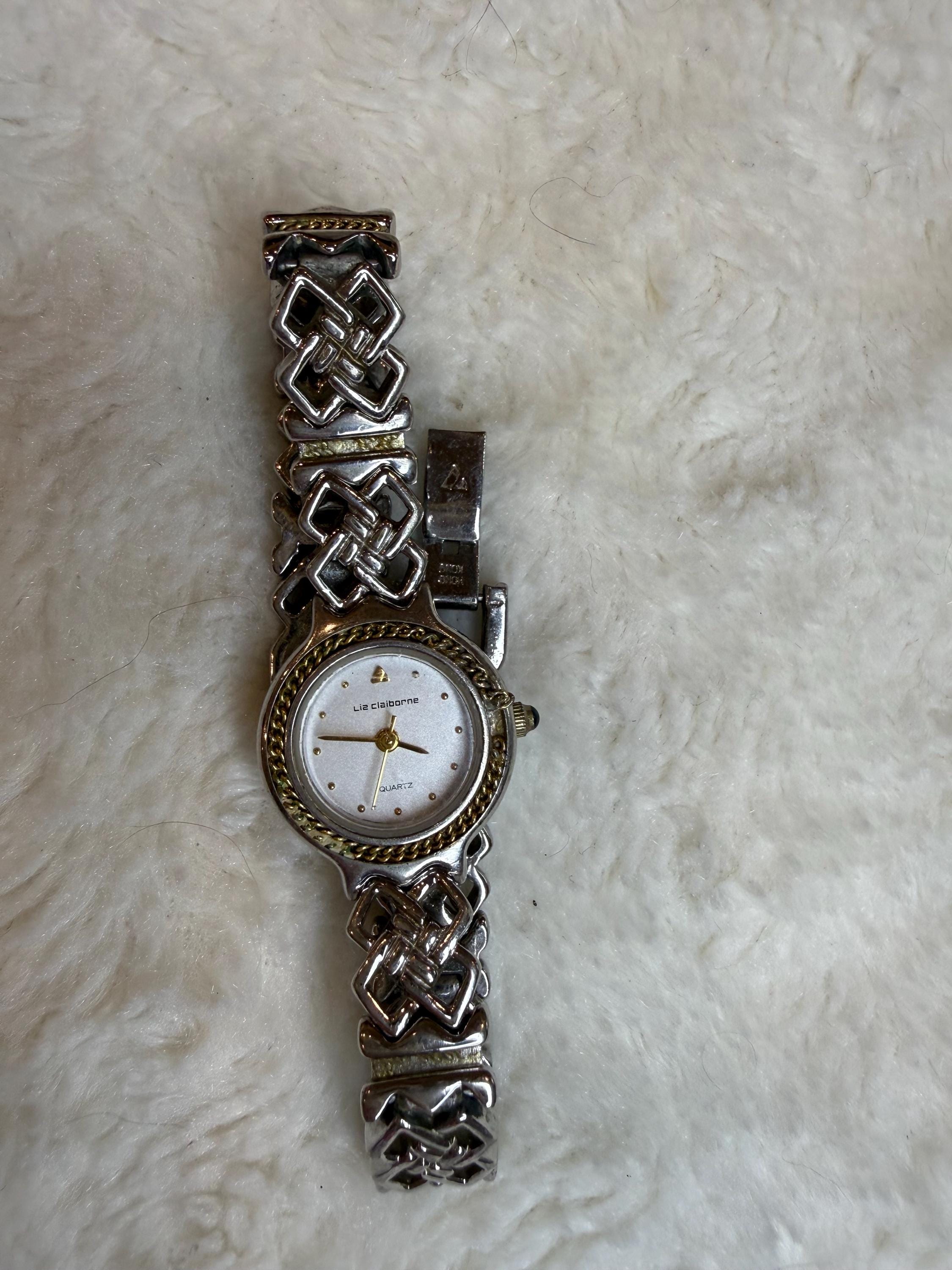 LIZ CLAIBORNE Bronze Watch with Crystal Accents Liz Claiborne Watch - Etsy main image 3