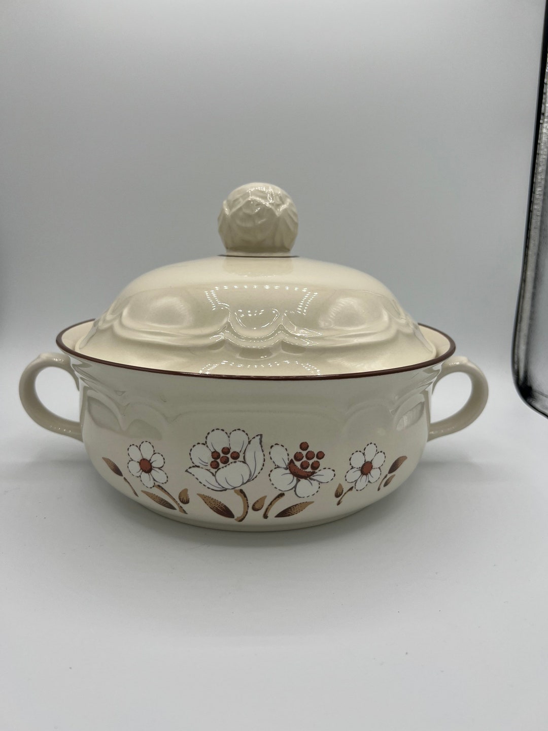 Vintage Stoneware Cumberland Mayblossom Japan Casserole Dish Etsy