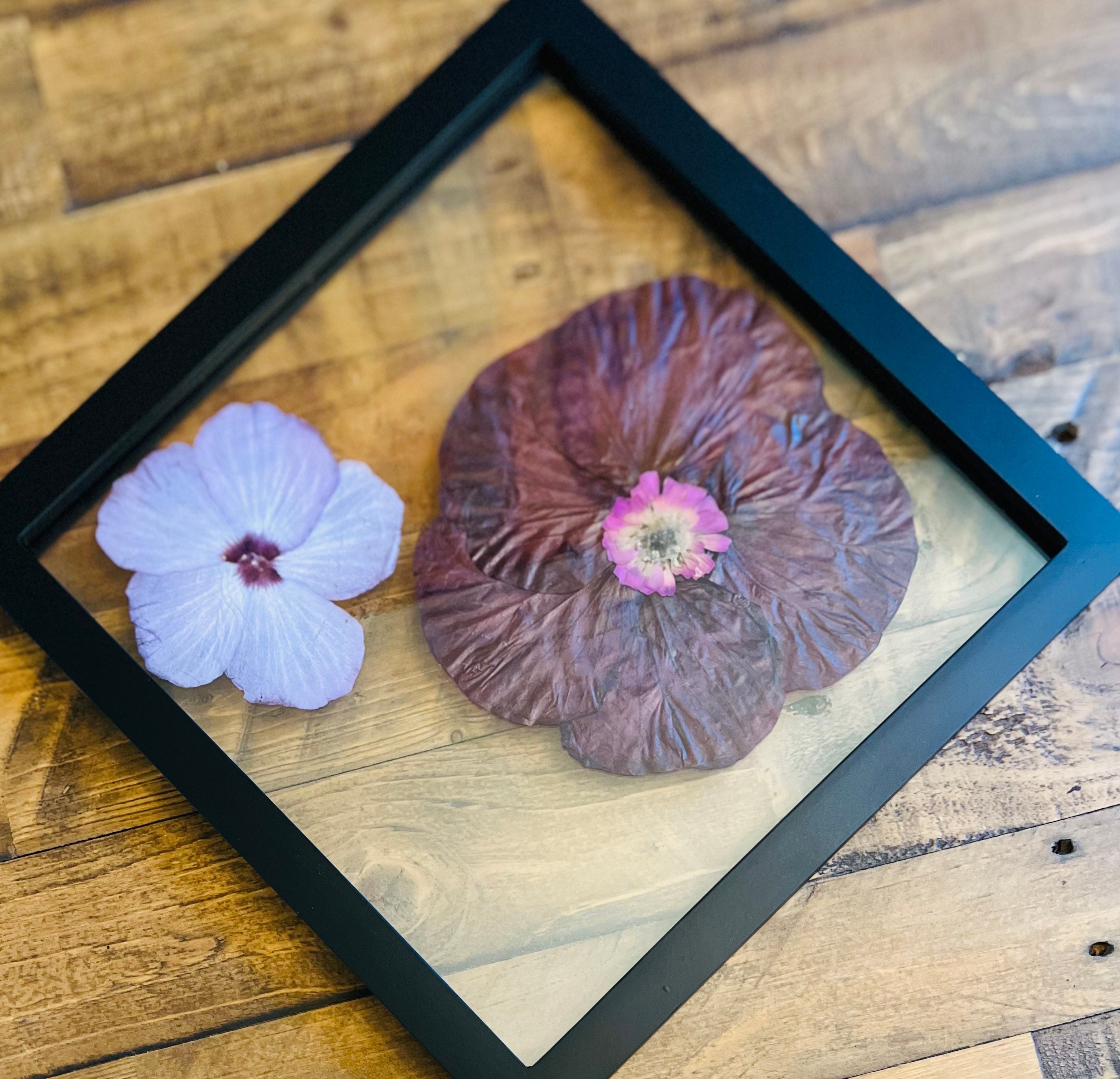 Set of 3 Custom Pressed Wildflower Frame – EarthTone