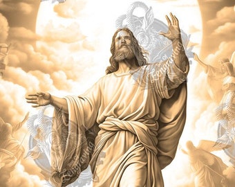 Jesus 3D Illusion Laser Engraving PNG File (Digital Download)