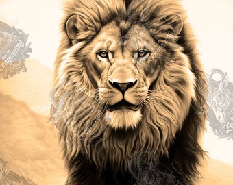 3D Lion Illusion: Laser Engraving PNG File (Digital Download) Diode Laser, Wood Burn File