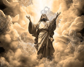 Jesus 3D Illusion Laser Engraving PNG File (Digital Download)