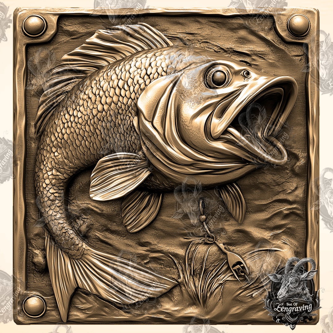 3D Fish Illusion Laser Engraving PNG File (digital Download) Diode ...