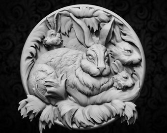 Cnc 3d Files Rabbit - Etsy