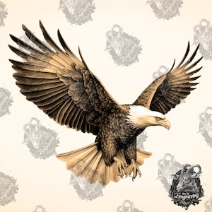 3D Eagle Illusion: Laser Engraving PNG File (Digital Download)