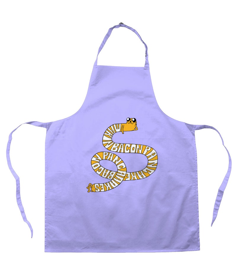 Making Bacon Pancakes Apron, Printed Apron, Red Cooking Apron, Adventure Time Merch, Adventure Time, Funny Cooking Gifts, Jake The Dog image 5