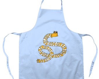 Making Bacon Pancakes Apron, Printed Apron, Red Cooking Apron, Adventure Time Merch, Adventure Time, Funny Cooking Gifts, Jake The Dog