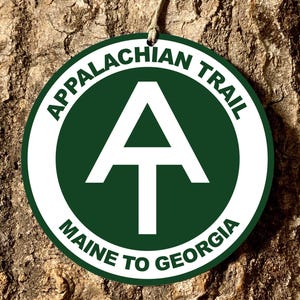 Appalachian Trail Marker Thru-Hiker Replica Aluminum Hiking Disc Green Holiday Christmas Ornament – AT Maine to Georgia