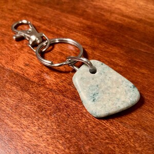 Adirondack Stone Key Chain with Stainless Steel Loop – &quot;Rainbow&quot;