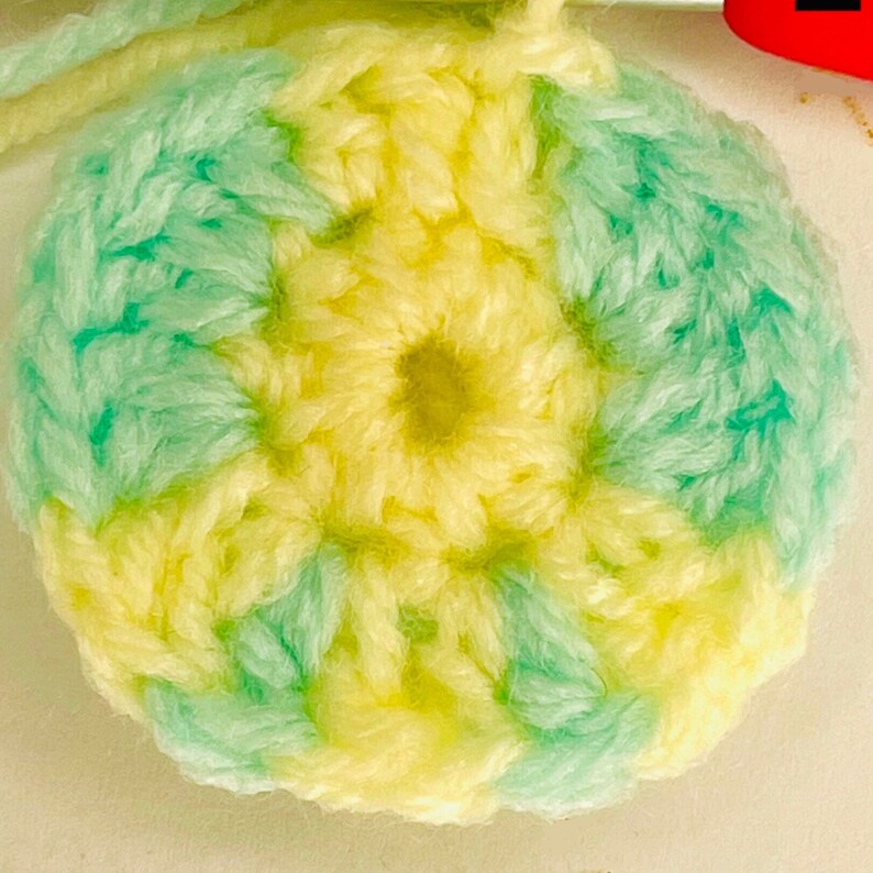 Peace Sign Granny Square Crochet Pattern: Retro Boho Motif (Digital PDF) image 4