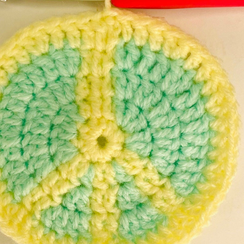 Peace Sign Granny Square Crochet Pattern: Retro Boho Motif (Digital PDF) image 6