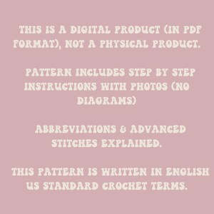 Peace Sign Granny Square Crochet Pattern: Retro Boho Motif (Digital PDF) image 8