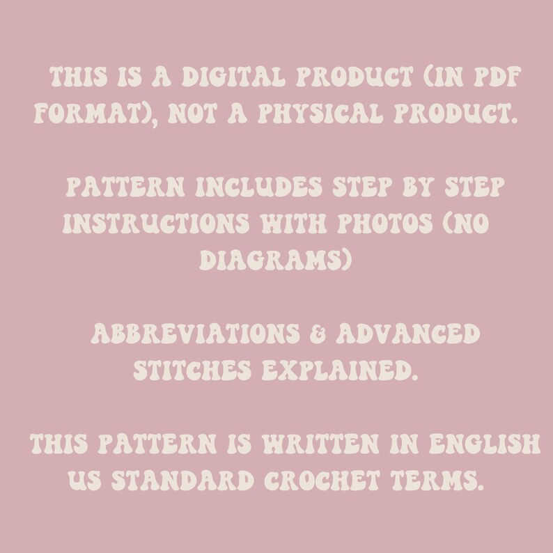 Peace Sign Granny Square Crochet Pattern: Retro Boho Motif (Digital PDF) image 8