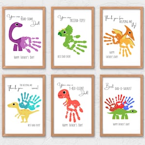 Fathers Day Handprint, Dinosaurs, Father Day Handprint, Fathers Day Handprint Art, Fathers Day Handprint Craft, Fathers Handprint Printable