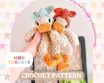 Della Duck Lovey Häkelanleitung: Low Sew Amigurumi (PDF-Muster)