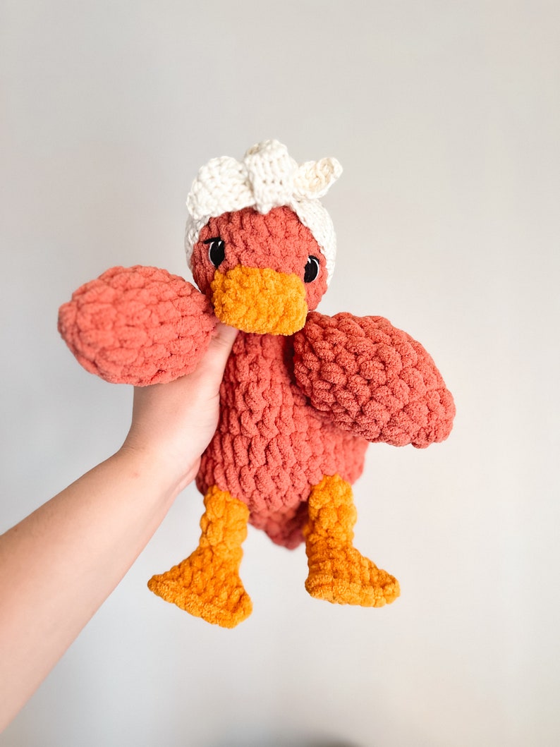 Della Duck Lovey haakpatroon Duck Lovey haakpatroon Laag naai gehaakt Amigurumi-patroon Eendpatroon Leuk haakpatroon afbeelding 10