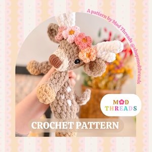Dottie the Deer Crochet Pattern: No Sew Christmas Reindeer (PDF Pattern)