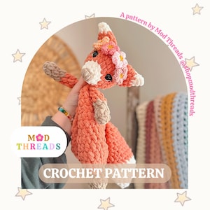 Fern the Fox Crochet Pattern: Low Sew Amigurumi (PDF Pattern)