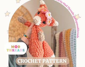 Fern the Fox Crochet Pattern: Low Sew Amigurumi (PDF Pattern)