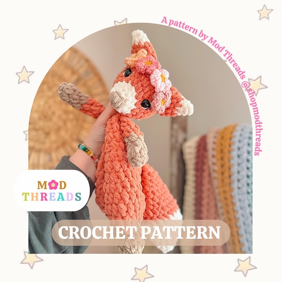 Fern the Fox Crochet Pattern: Low Sew Amigurumi (PDF Pattern) - Etsy