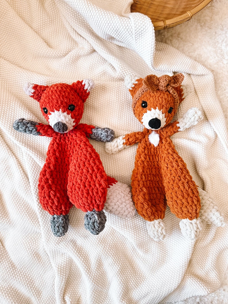 Fern the Fox Crochet PATTERN Fox Lovey Crochet Pattern Crochet Amigurumi Pattern Fox Amigurumi Cute Crochet Pattern Low Sew Crochet zdjęcie 9